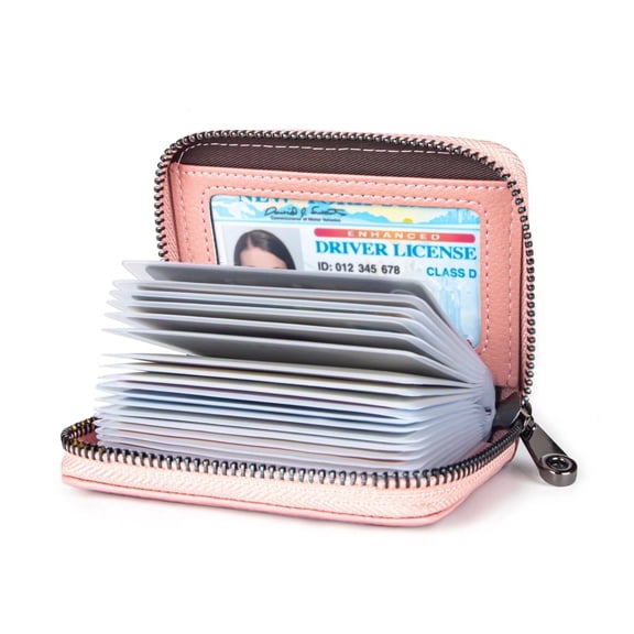 Leather RFID Blocking Wallet Card Holder Wallet for Women Card Case Holder