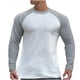 thumbnail image 2 of pstuiky manga larga para hombre, Suéter informal de moda para hombre, color liso, manga larga y cuello redondo. top de hombre m, 2 of 5