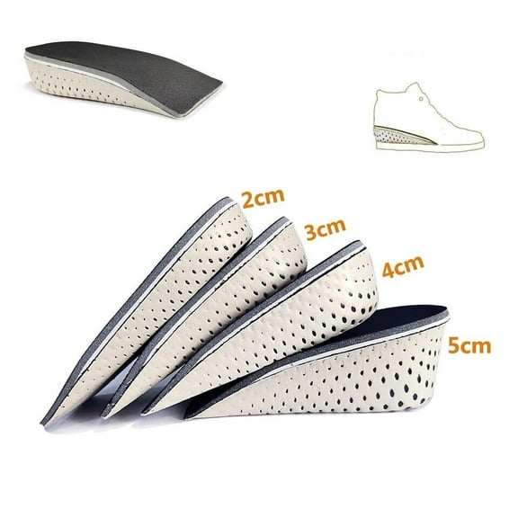 Height Increase Insoles Men Women Invisible Heel Lift Taller Shoe Inserts 2 Pads