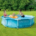 thumbnail image 6 of Intex 28207EH 10' x 30" Metal Frame Beachside Swimming Pool w Pump & Canopy, 6 of 10