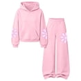 thumbnail image 6 of Mooqilaa Girls Outfit Sets Long Sleeve, Casual Spring Fall 2 Piece Graphic Girls Clothing Sets Size 14-16 Pink, 6 of 7