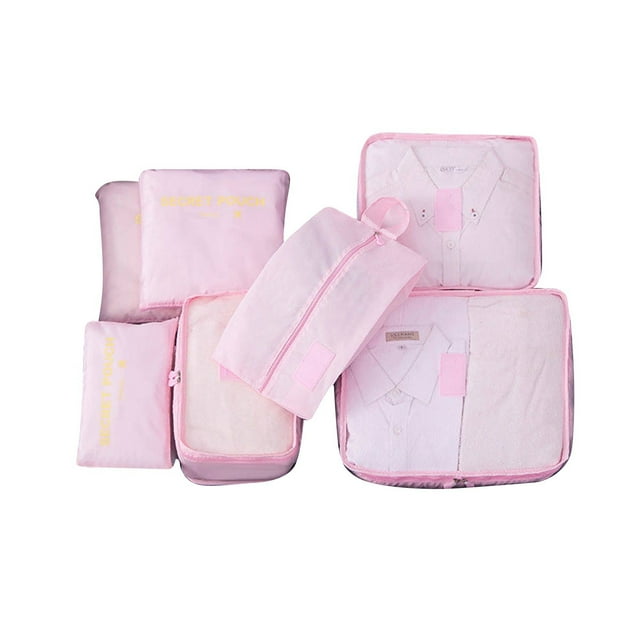 Xihbxyly Juego de Almacenamiento de Viaje, Tela de Poliéster Resistente, Cubos de Embalaje de Alta Capacidad, Incluye Bolsas para Zapatos y Artículos de Tocador, Perfecto para Viajes y Actividades Al