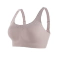 thumbnail image 4 of Koadzawe Women’s Plus Size Seamless Wireless Bra Full Coverage Comfort Bralette with Wide Straps and Breathable Perforated Details for Everyday Wear and Light Support Light Pink M, 4 of 4