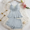 thumbnail image 7 of GUACER Pajama Sets for Women Lace Trim Camisole with Shorts - Soft Stretch Knit Sleepwear for Bed & Lounge, 7 of 7