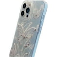 thumbnail image 5 of for iPhone 12 Case,Cute Silvery Butterfly Pattern PC Shockproof Protective Butterflies Girly Phone Case,Silvery, 5 of 7