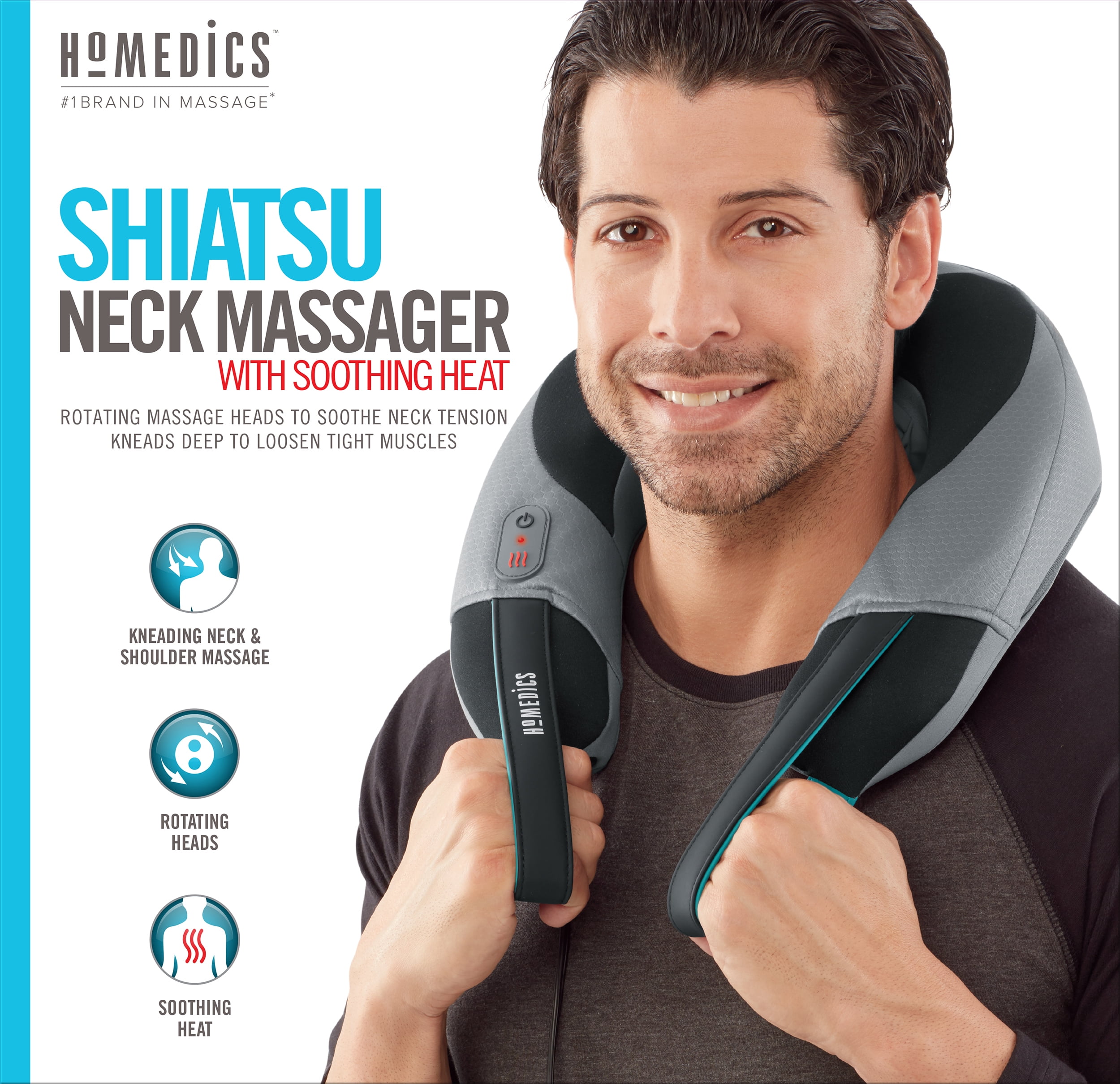 Homedics Cordless Neck & Shoulder Massager with Heat - Macy's