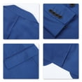 thumbnail image 4 of Mens Slim Fit Blazer Jacket Two-Button Notched Lapel Casual Suit Jacket, 4 of 6