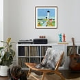 thumbnail image 4 of Art.com To the Lighthouse Art Print by Phyllis Adams, Brown Frame Wall Art, 29" x 29", 4 of 5