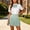 Green, variant on IUYRTFE Women's Pleated Mini Skirt with Adjustable Waist and Bow Tie – Classic A-Line Short Skirt Set for Casual Daily Wear