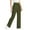 Green, variant on Jalioing Girls High Waist Trousers Casual Dressy Straight Leg Pants with Pocket Kids Solid School Uniform Pants
