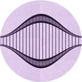 thumbnail image 1 of Ahgly Company Machine Washable Indoor Round Transitional Rich Lilac Purple Area Rugs, 7' Round, 1 of 7