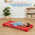 thumbnail image 3 of ECR4Kids Stackable Kiddie Cot, Ready-to-Assemble, Standard Size, Red, 6-Pack, 3 of 9