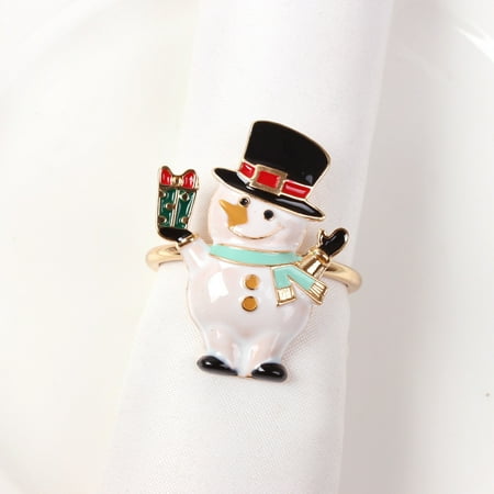 

Christmas napkin ring frame Christmas table decoration household metal reindeer horn paper towel ring wedding hotel table tableware
