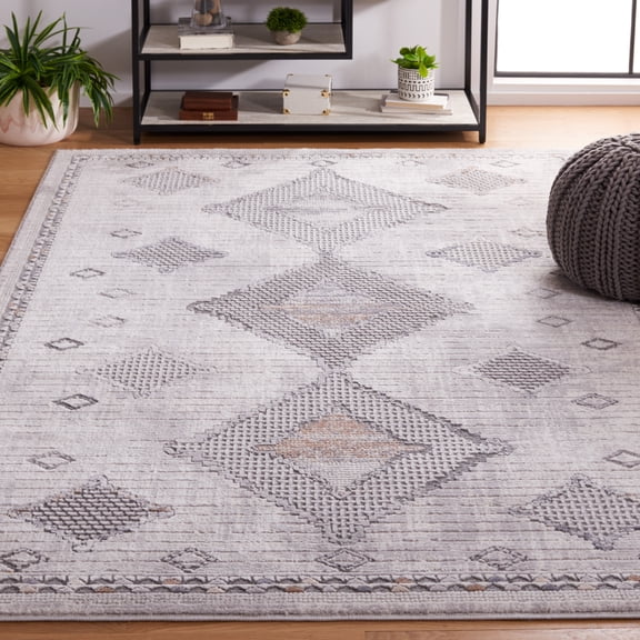 Safavieh Eternal Alecia Diamond Area Rug, Gray/Ivory, 5'3" x 7'6"