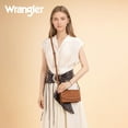 thumbnail image 4 of Wrangler Crossbody Bag for Women Small Wallet Purse RFID Blocking Clutch Phone Purse, Brown, 4 of 7