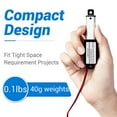 thumbnail image 5 of Electric Mini Linear Actuator - 2inch Stroke, 64N/14.4Lb, Speed 0.6Inch/S Mini Waterproof Motion Actuator Small 12 V DC, 5 of 7