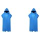 thumbnail image 3 of Eigraketly Toalla De Microfibra Para Baño Unisex Absorbente Ligera Y Cómoda Toallas De Baño Para El Cuerpo Surf Poncho Toalla De Playa En Azul En azul 1 2piezas, 3 of 6