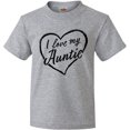 thumbnail image 3 of Inktastic I Love My Auntie in Black Chalk Heart Youth T-Shirt, 3 of 5