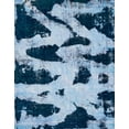 thumbnail image 1 of Ahgly Company Indoor Rectangle Abstract Blue Abstract Area Rugs, 5' x 7', 1 of 6