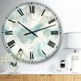 thumbnail image 3 of Designart 'Pale Blue Shade IV' Coastal wall clock, 3 of 4