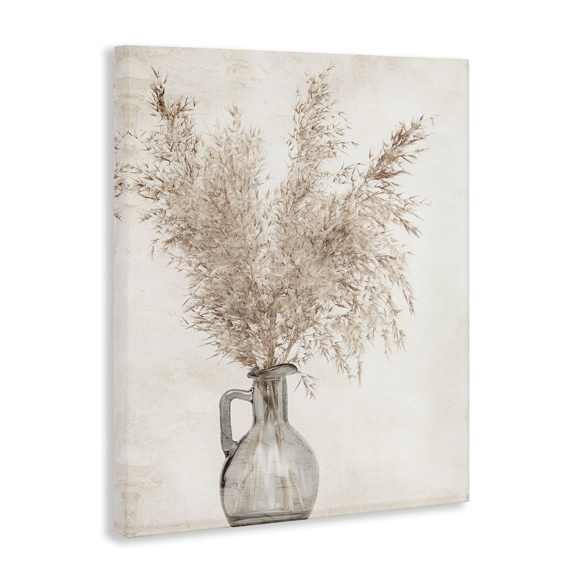 Stupell Industries Wild Pampas Vase Botanical & Floral Painting Gallery Wrapped Canvas Art Print Wall Art, 36 x 48
