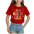 thumbnail image 4 of Summer Outfits for Girls Toddler Girls Birthday Outfit in My One Two Three Four Five Six Year Old Era Shirt Short Sleeve Tops Summer Clothes, 4 of 4