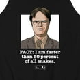 thumbnail image 3 of The Office - Dwight Fact Faster Than 80 Percent All Snakes - Men's Jersey Tank Top, 3 of 5