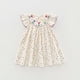thumbnail image 1 of Vestido de verano para niñas con bordado de tulipanes y lunares de colores, falda de princesa dulce con mangas abullonadas, 1 of 6