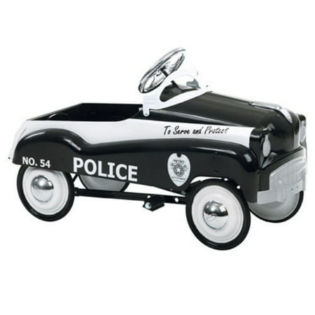 InStep steel Police Retro Pedal Car Ride-on Toy,