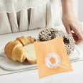 thumbnail image 3 of Raindrops 100 Pcs Light Brown Kraft Paper Donut Bags with Clear Window for Packaging Cookies Bread Sandwiches, 3 of 5