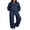 B Blue, variant on DOKOTOO Women's 2 Piece Outfits Plus Size Jogger Sets Half Zip Sweatshirt Matching Wide Leg Sweatpants Tracksuit