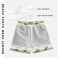 thumbnail image 5 of Red Panda Leaves Pattern Swim Trunks Quick Dry Beach Pool Board Shorts Lightweight Stylish Print Sizes 2T to XL, 5 of 8