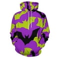 thumbnail image 3 of Purple Bat Hoodies Oversized Hoodie Couple Long Sleeve Cute Graphic Casual Hooded Sweatshirts, 3 of 5