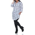 thumbnail image 3 of White Mark Women's Plus Size Plaid Tunic Top, 3 of 3