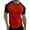 Watermelon Red, variant on Aayomet Men's Short SleeveMens Spring Summer Casual Sports Color Block Raglan Sleeves Round Neck T Shirt Tees for Men Trendy,Army Green M