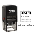 thumbnail image 1 of Printtoo Office Document Stationery Dater Stamp Self Inking With Posted Text Date Rubber Stamp-Black, 1 of 3