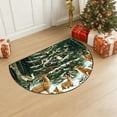thumbnail image 5 of Christmas Semicircle Door Mat – Absorbent Non-Slip Entrance Rug for Bathroom, Kitchen, Porch – Polyester Dirt-Proof Holiday Floor Mat, 5 of 5