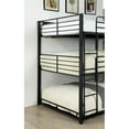 thumbnail image 3 of Pemberley Row Steel Sand Black Triple Bunk Bed Rectangular Space-Saving 79" x 56.75" x 74.38" Unassembled, 3 of 7