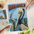 thumbnail image 4 of Lantern Press 1000 Piece Jigsaw Puzzle, Biloxi, Mississippi, Brown Pelican, 4 of 5