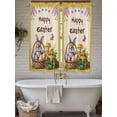 thumbnail image 4 of Happy Easter Bathroom Window Curtain, Rabbit Eggs Spring Mushrooms Flowers Yellow Light Filtering Coffee Kitchen Curtains, Bedroom Living Room Curtains 2 Panel 84"x63", 4 of 6