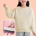 thumbnail image 6 of Spazoro Toddler to Big Girls Sweatshirts, Long Sleeve Crew Neck Cute Print Soft & Warm Casual Pullover Tops for Girls Beige Size L, 6 of 6