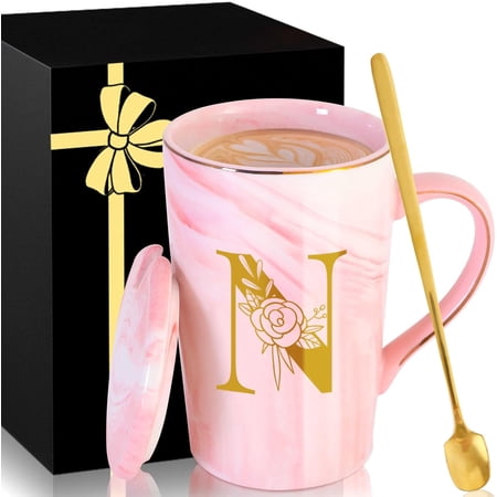 Personalized Ceramic Coffee Mug with Lid Tea Cup Women Wife Anniversary Her 1 2 3 5 6 7 8 10 14 20 25 40 50 Year Cotton Copper Gifts Ivory Bronze Leather Iron Paper First 6th 10th 25th 40th 50th 60 N