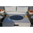thumbnail image 4 of Abrihome 6-Piece Patio Rattan Wicker Halfmoon Shape Sectional Sofa Conversational Set with Fire Pit Table,Gray, 4 of 9