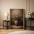 thumbnail image 2 of Framed Canvas Print Vintage Floral Wall Art Dark Academia Decorative for Living Room Bedroom - 24"x36" NATURAL, 2 of 8