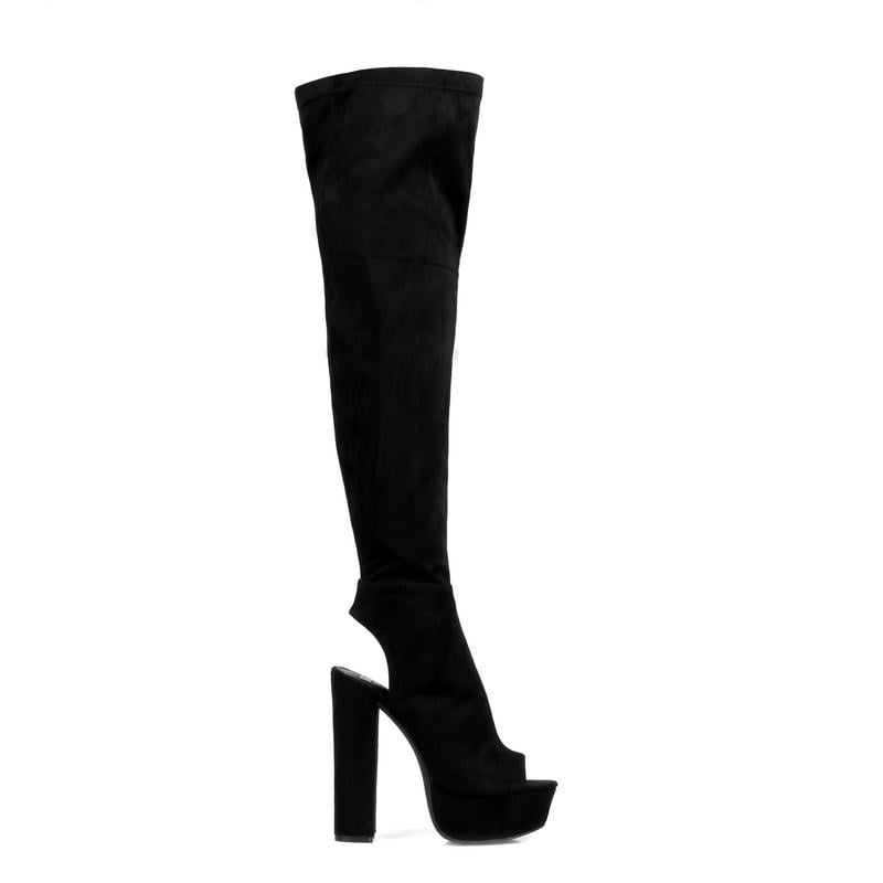 black knee high boots walmart