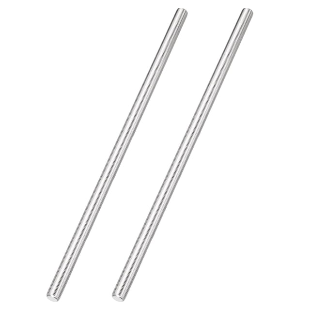 Uxcell 2Pcs Varilla Completamente Roscada, M14 x 1.5mm Paso 304 Acero Inoxidable Roscas Finas, 400mm/16 Pulgadas