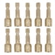 thumbnail image 1 of Adaptador de broca hexagonal magnético, 10 Uds., 1/4 pulgadas, 8mm de diámetro interior, soporte para brocas para enchufes, 1 of 8