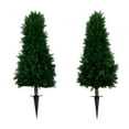 thumbnail image 2 of Nearly Natural Artificial Cedar Plants with Stakes - 3' - Green - Set of 2, 2 of 9