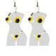 thumbnail image 4 of 1 2 pendientes de acrílico llamativos, pendientes de cuerpo de chica sexy, pendientes colgantes, 4 of 4