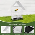 thumbnail image 6 of Qiyester Wrought Iron Bird Cages Portable Pet House with Wheels for Parrot,Parakeets,Cockatiel,Lovebird,Small Mid-Sized Birds, 6 of 10